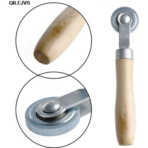 QILEJVS 1 x Wooden Handle Car Truck Tyre Repair Tube Patch Stitch Wheel Roller Puncture Tool