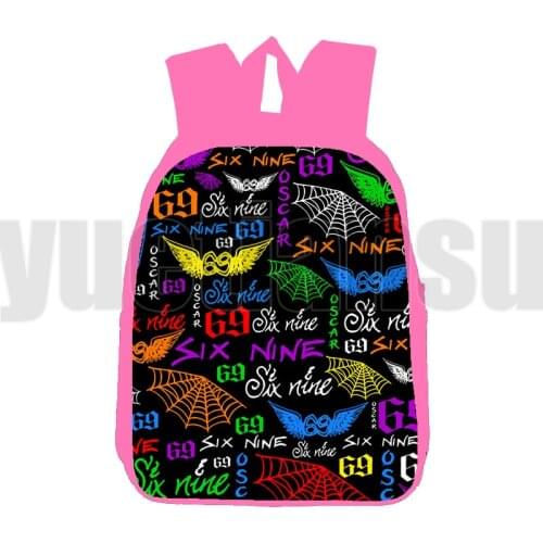 Tekashi 69 Bag 3D Print Anime 6ix9ine Backpack Kids Album GOOBA Schoolbags for Teenager 12/16 Inch Pink Bookbag Back To School