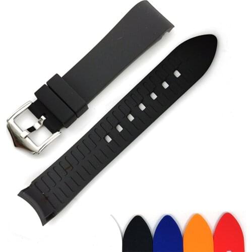 BEAFIRY Watch Band 18mm 19mm 20mm 21mm 22mm 24 mmSilicone Rubber Watch Strap Watchbands Waterproof Black Blue Grey Green Orange