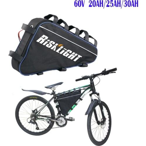 Triangle style ebike 60v 3000w lithium battery 60v 30ah electric bike battery pack fiets accu аккумулятор для самоката