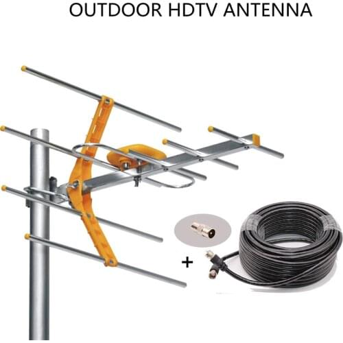 Hengshanlao Outdoor 5500 miles Digital HDTV Antenna for TV With 5m Cable DVBT2 ISDBT ATSC High Gain Strong Signal satellite dish