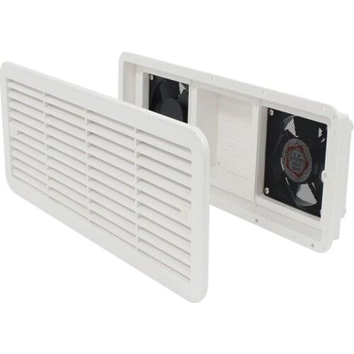 Camper 12V Ventilation Vent Fan for RV Trailer Caravan Side Air Outlet Exhaust Fan White Rv Accessories Camper Trailer