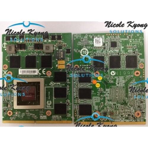 GTX 560M GTX560M 1.5G YT99J CN-0YT99J VGA Video Card for Alienware M15X M17X M18X M6800 M6100 M6000 laptop GTX 260M 460M upgrade