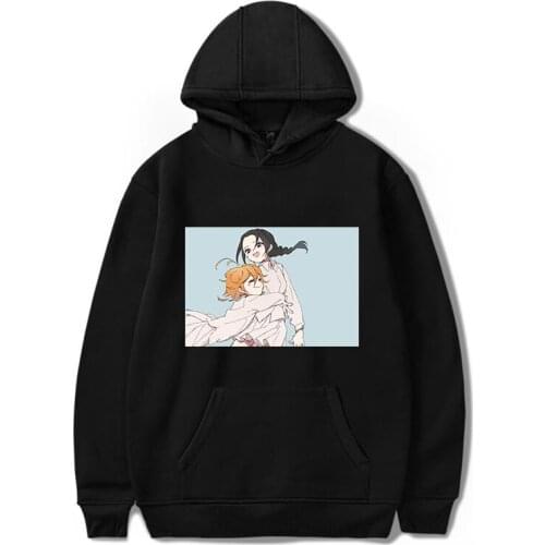 Winter Warm Promised Neverland Hoodie Unisex leisure Fashion Anime Student Hooded Pullovers Loose Sweatshirts Print Long Sleeve