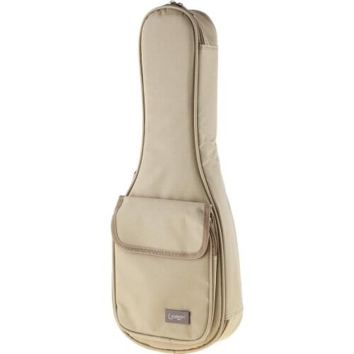 21 Inch 600D Oxford face Material Concise Khaki Ukulele Bag 15mm Sponge Soft Case Gig Stereoscopic Ukelele Mini Guitar Backpack