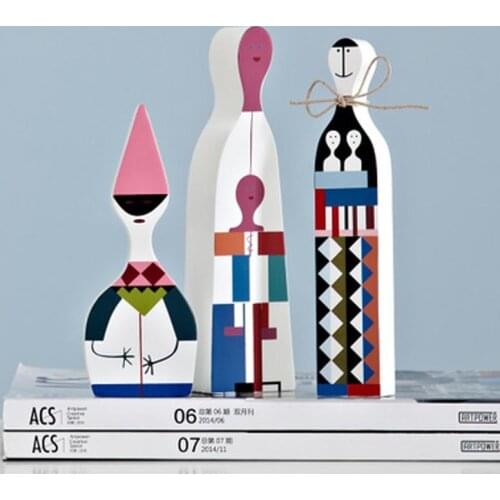 3 pieces for a Set Home Decorative Toy Wooden Crafts Make a Wish Gift Art Toy