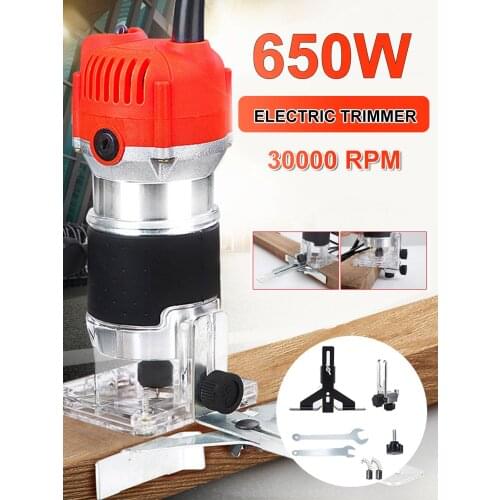 650w electric manual trimming, slotting and drilling wood carving machine grinding and engraving machine 30000RPM