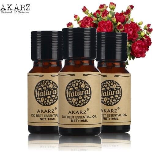 AKARZ Jasmine Rosemary Helichrysum essential oil sets Top Brand For Skin Body Care Aromatherapy Massage Spa 10ml*3