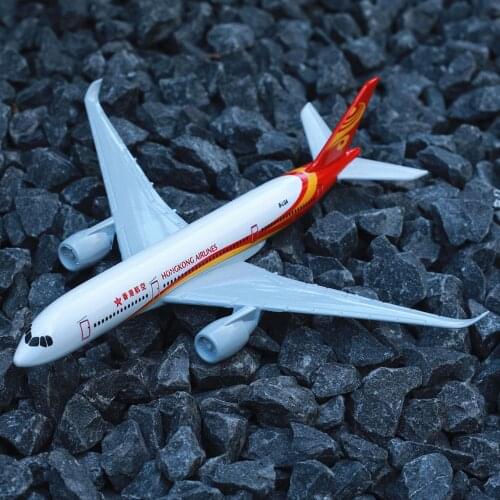 Hong Kong Airlines Airbus A350 Airplane Diecast Aircraft Model 6" Metal Aeroplane Home Office Decor Mini Moto Toys for Children