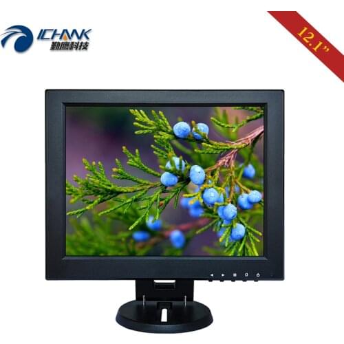B120JN-ABHUV-2/12" 1024x768 4:3 AV BNC HDMI Small PC Monitor/12" inch POS Machine Industrial Medical Positive Screen LCD Display
