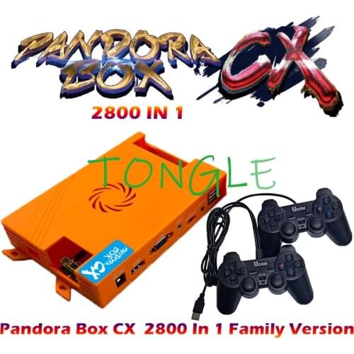 Latest Pandora Box CX 2800 in 1 Wireless Wired Kit Support Save Game 3P 4P Add FBA MAME SFC SNES MD Game 3D Tekken Mortal Kombat