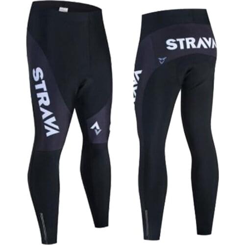 2021 STRAVA Cycling Pants Autumn with 19D Padded Breathable Cycling Tights Mens Pro Team Quick-Dry Bicycle Trousers Bib Pants