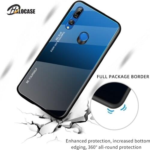 Gradient Glass Phone Case Case For Huawei P Smart 2019 P20 Pro Lite Mate20 Nova3i Honor V20 10 8X 9X 20 Pro Colorful Cover Shell