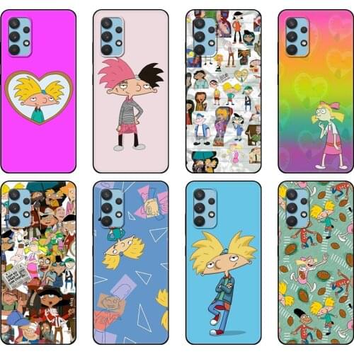 Black tpu Case For Samsung galaxy A32 A42 A52 A72 4g 5g S21 PLUS ultra back cover Hey Arnold Special