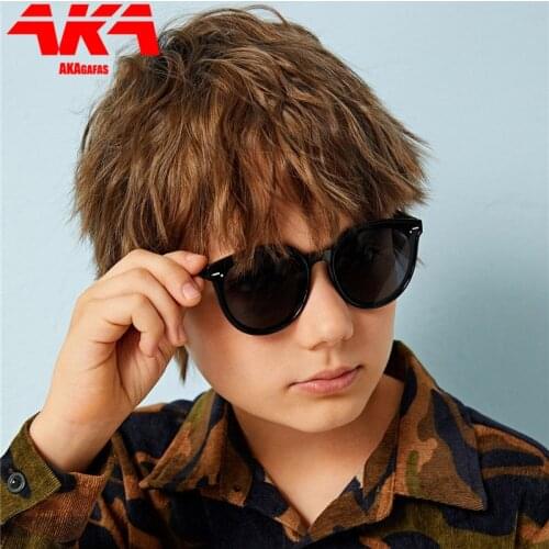 AKAgafas Classic Round Sunglasses Child Cute Wild Gradient 2021 Sunglasses Personality Baby Anti-UV Street Beat Glasses for Kid