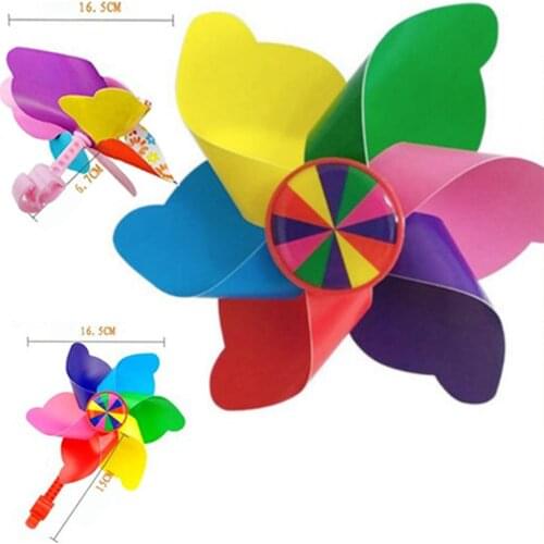 Colorful Pinwheel Bicycle Windmill Wind-driven Kids Toy For Bicycle Bike Scooter Equipment Cartoon Scooters Decorative Accessory