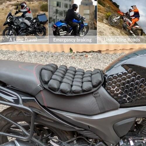 For BMW F900XR R1250GS R1200GS ADV Air Pad Saddle Motorcycle Inflatable Seat Cushion Cover For GSXR 600 750 For Yamaha MT07 MT09