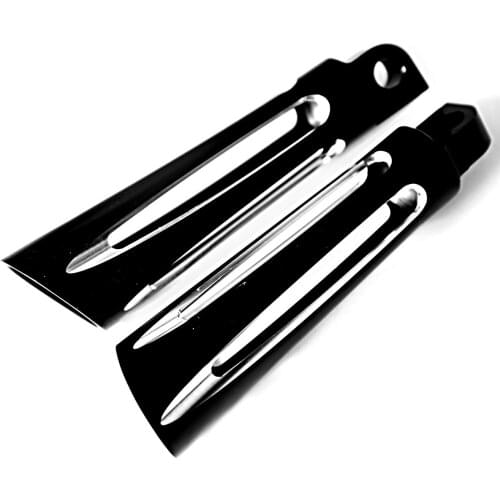 New Shallow Cut Foot Pegs For Harley Touring Street Glide Dyna Softail Sportster