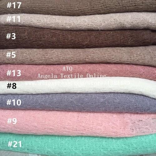 Wholesale Knit Fabrics Thick Plaid rose soft mesh fabrics for Baby newborn photography props fabrics