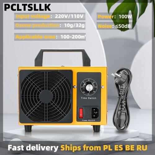 PCLTSLLK 32G 10G Ozone Generator Machine With Timing Controller Air Purifier Disinfection Sterilization Cleaning Formaldehyde