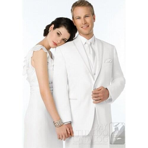 Popular Ivory Tuxedo Jacket,Custom Made One Button Ivory Shawl Lapel Ivory Jacket and Black Pants,Tailor Made Ivory Wedding Suit