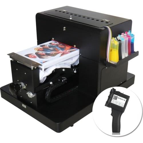 T-shirt Priner A4 DTG Printer Clothes Flatbed Multifunction Printing Machine & Handheld Inkjet Printer Portable Label Printer