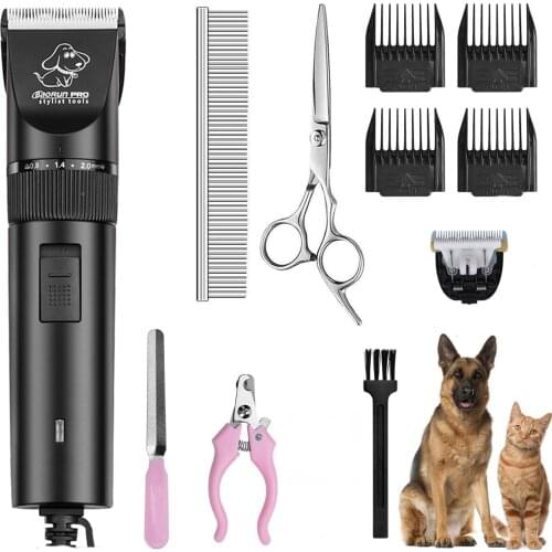 Professional High Power 20W Electric Pet Hair Clipper Cat Dog Rabbit Hair Trimmer Grooming Machine Dog Hair Shaver 110-240V AC