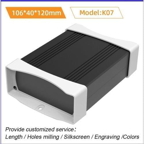 Protection PCB Board Box Cnc milling Wall Mounting Enclosure Aluminum Project Case Custom K07 106*40mm