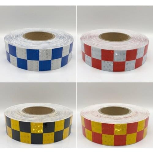 5cmx25m/roll Car Truck Reflective Self-adhesive Safety Warning Tape Roll Film Sticker