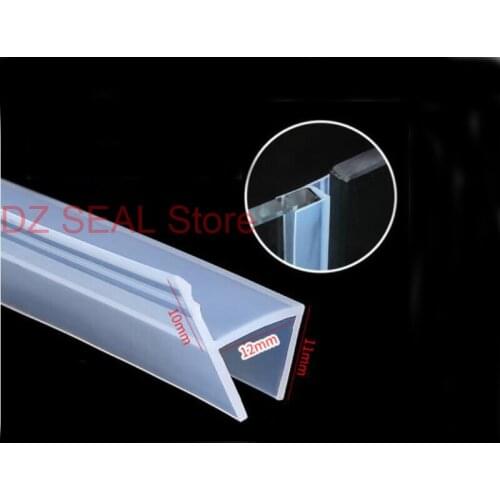 3 meters h shape silicone rubber bath shower door glass sealing strip weatherstrip for 12mm glass