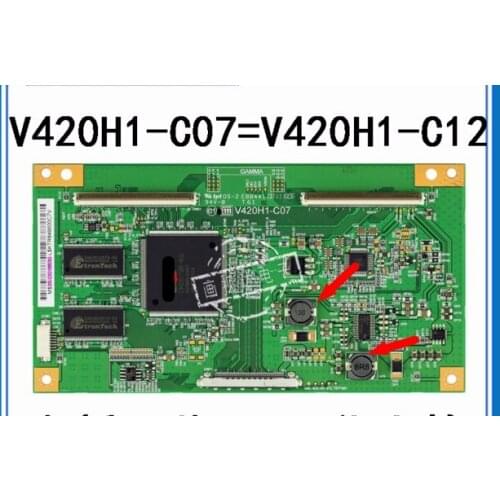 V420h1-c07 logic board WITH 2 inductance connect with T-CON connect board
