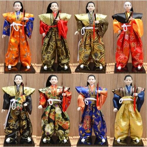 1 PC Japanese Samurai Doll Ornament Craft Home Furnishing Gift Decoration Multi Pattern