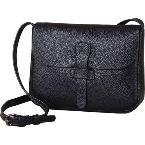 Ladies Purses and Handbags Female Genuine Leather Flap Crossbody Bags for Women Small Shoulder Messenger Bag Fashion