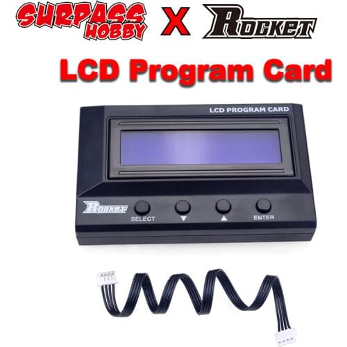 Surpass Hobby Rocket Turbo TS160 V2 ESC LCD Programmer Card for 1/10 RC Car XeRun V10 G3R V4S V5R V4R Motor