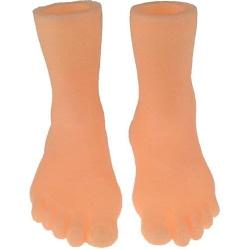1 Pair Soft Vinyl Mini Finger Feet Puppets Tiny Left Right Hand Costume for Party Halloween