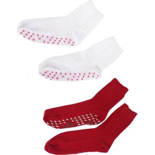 1 pair Sport Yoga Fitness Sock Self-Heating Health Care Socks Tourmaline Magnetic Therapy Comfortable Breathable Massage Socks 2