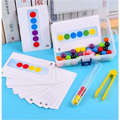 1PC Brain Developmental Math Toy Basic Life Skill Training Toy for Baby Wooden Clip Ball Toy Education Toy Teaching Aids