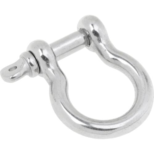 2pcs Marine Chain Rigging Bow Shackle Captive Pin Boat 304 Stainless Steel