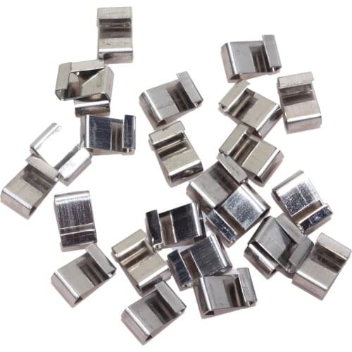 30PCS Glazing Wire Clips Stainless Steel Z Type Fixing Clips Greenhouse Glass Clamp Anti-rust Fixing Nail Prevent Severe Weather