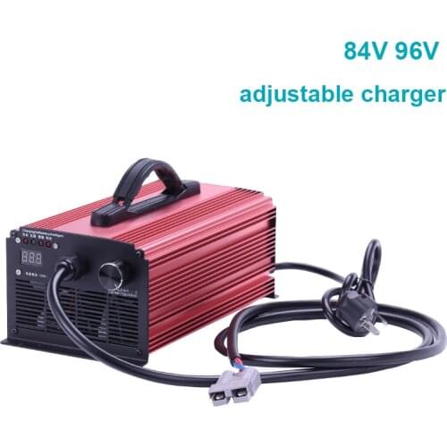 84v 96v 120v 108v adjustable charger 84V 18A 126V 102.2v 96.6V 15A 116.8V 92.4v 117.6v 134.4v 100.8V 10A for lifepo4 lithium ion