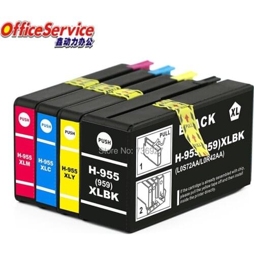 955 955XL Compatible Ink Cartridge For HP955XL, suit for Officejet Pro 8725 8727 8730 8740 7740 8210 8218 8710 Printer