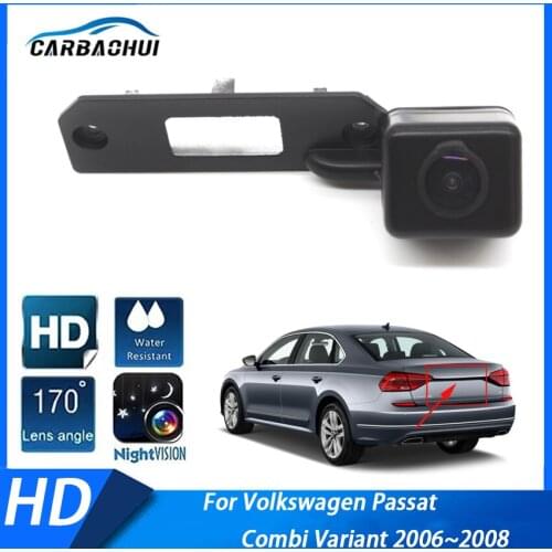 Car Back Up Rear View Reverse Parking Full HD CCD Camera High quality RCA For Volkswagen Passat Combi Variant 2006 2007 2008