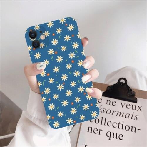 Case For Samsung Galaxy A31 A51 A71 A41 A21 A21S A11 A01 4G 5G Watercolor Small Flowers Pattern Soft Silicone Back Phone Cover