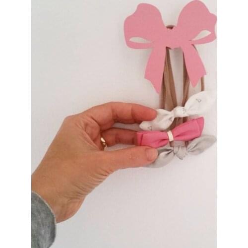 Bowknot Baby Child Kids Room Wooden Wall Hooks Decorative Hooks Door Holder Hanger Organizer For BedRoom Clothes Racks Ornament