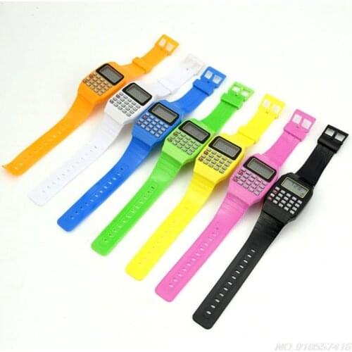 Fad Children Silicone Date Multi-Purpose Kids Electronic Calculator Wrist Watch D17 20 Dropshipping