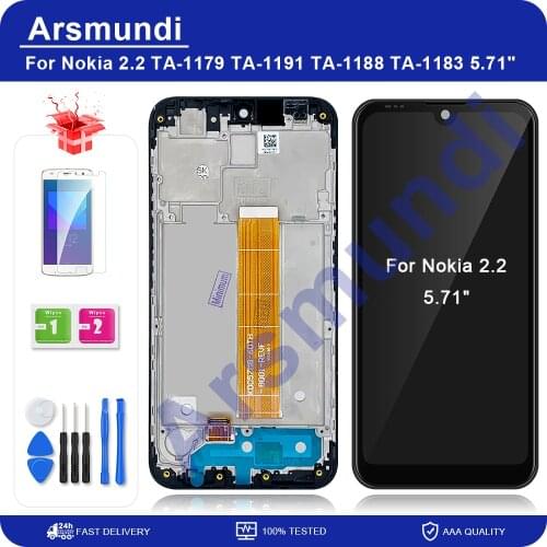 For Nokia 2.2 5.71" LCD Display Touch Screen Digitizer Assembly Replacement For Nokia N2.2 TA-1179 TA-1191 TA-1188 TA-1183