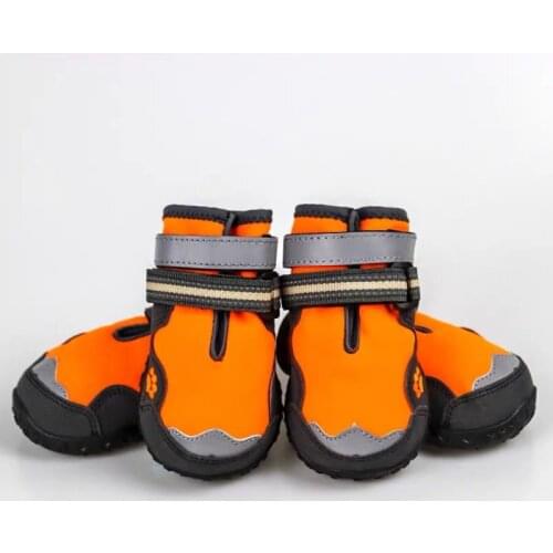 Outdoor Breathable Dog Shoes Waterproof Dog Boots Anti-Skid Wear-Resisting Reflective Pet Shoes for Small Medium large Dogs
