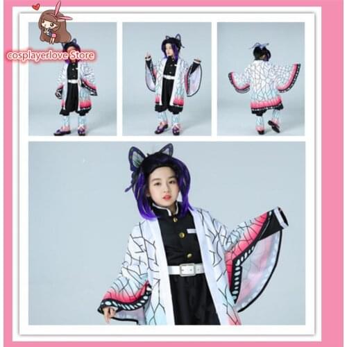 Demon Slayer: Kimetsu no Yaiba Kochou Shinobu Kamado Nezuko Kamado Tanjiro Cosplay Costume Halloween Carnival Custom made Outfit