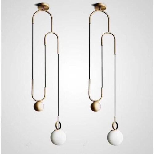 Nordic led iron hanging lights pendant lights industrial lamp kitchen dining bar kitchen fixtures dining room bedroom