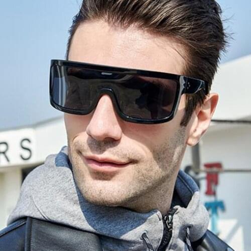 Black Oversized Square Sunglasses Women Trendy 20201 Luxury Brand Designer Sun Glasses Shades Eyeglass Driver Goggles